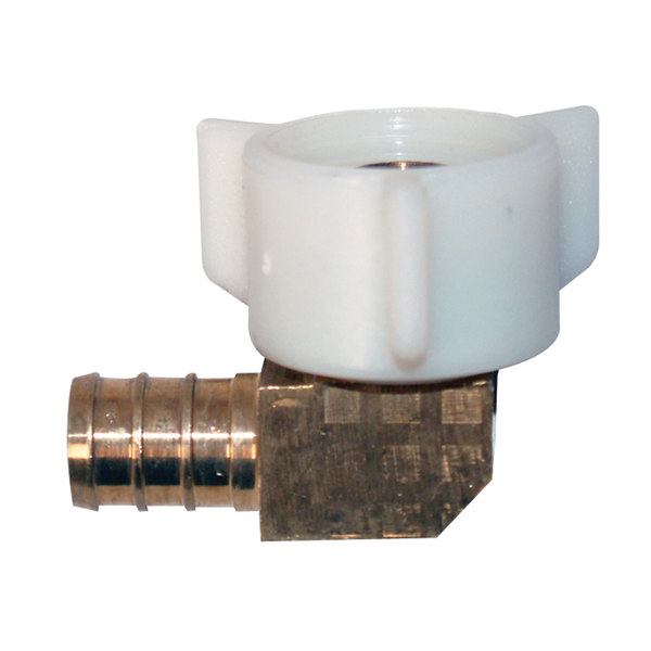 Flair-It Flair-It 41197 Brass Swivel Elbow - 3/8" Barb x 1/2" FPT Cone Connector 41197